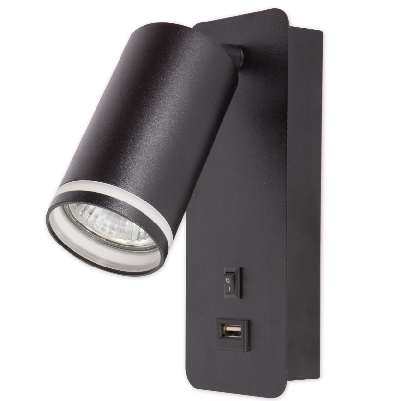 LED leeslamp - 55mm - USB poort - Zwart LED leeslamp - 55mm - USB poort - Zwart